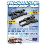 Xray Front Suspension Arm - Graphite - 1-Hole