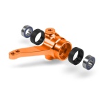 Xray Alu Steering Block With Bearings Orange (1)