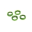 spring retainers (adjuster), green-Anodized Alu, GTX Shocks (4)