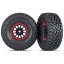 Tires and wheels, assembled, glued (Method Race Wheels, black with red beadlock, BFGoodrich® Baja KR3 tires) (2)