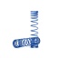 Spring, shock, front (blue) (GTR) (progressive, 0.833 rate, white stripe) (2)