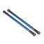 Suspension link, rear (upper) (aluminum, blue-anodized) (10x206mm, center to center) (2) (assembled with hollow balls)