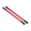 Suspension link, rear (upper) (aluminum, red-anodized) (10x206mm, center to center) (2) (assembled with hollow balls)